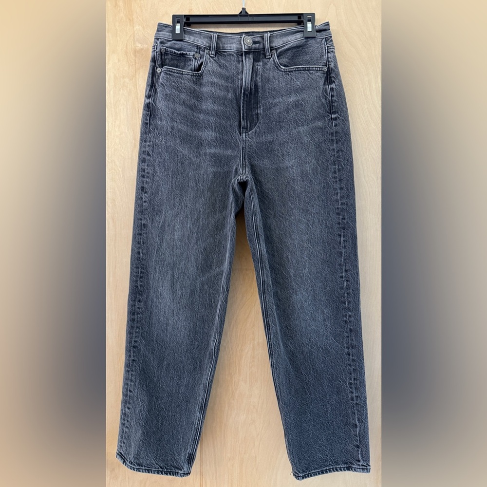 American Eagle Outfitters Dark Gray Straight Leg Jeans - Picture 4 of 12